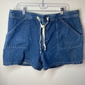 GAP Blue Jean Shorts with Drawstring